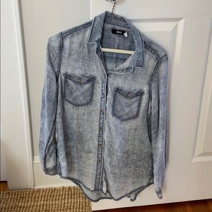 BDG Bleached Button Up